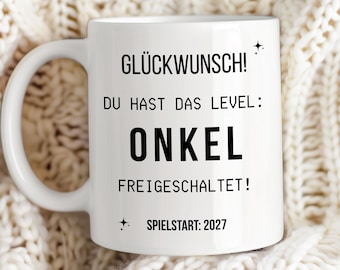Pregnancy announcement - You're going to be an uncle gift for gamers - Gaming gift idea for expectant uncle - Godfather mug - Brother-in-law coffee mug