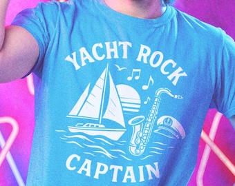 Yacht Rock Captain Shirt, Funny Sailing Music Tee, Boating Summer Party Shirt, Yacht Rock Fan Gift