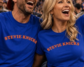 Stevie Knicks Shirt, Funny New York Basketball Tee, NYC Sports Fan Gift, Retro Basketball Shirt, Women's Game Day T-Shirt