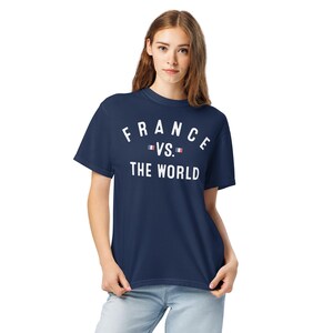 Comfort Colors - France Vs The World (tm) - Soccer Fan French Pride Sm-4x Unisex t-shirt