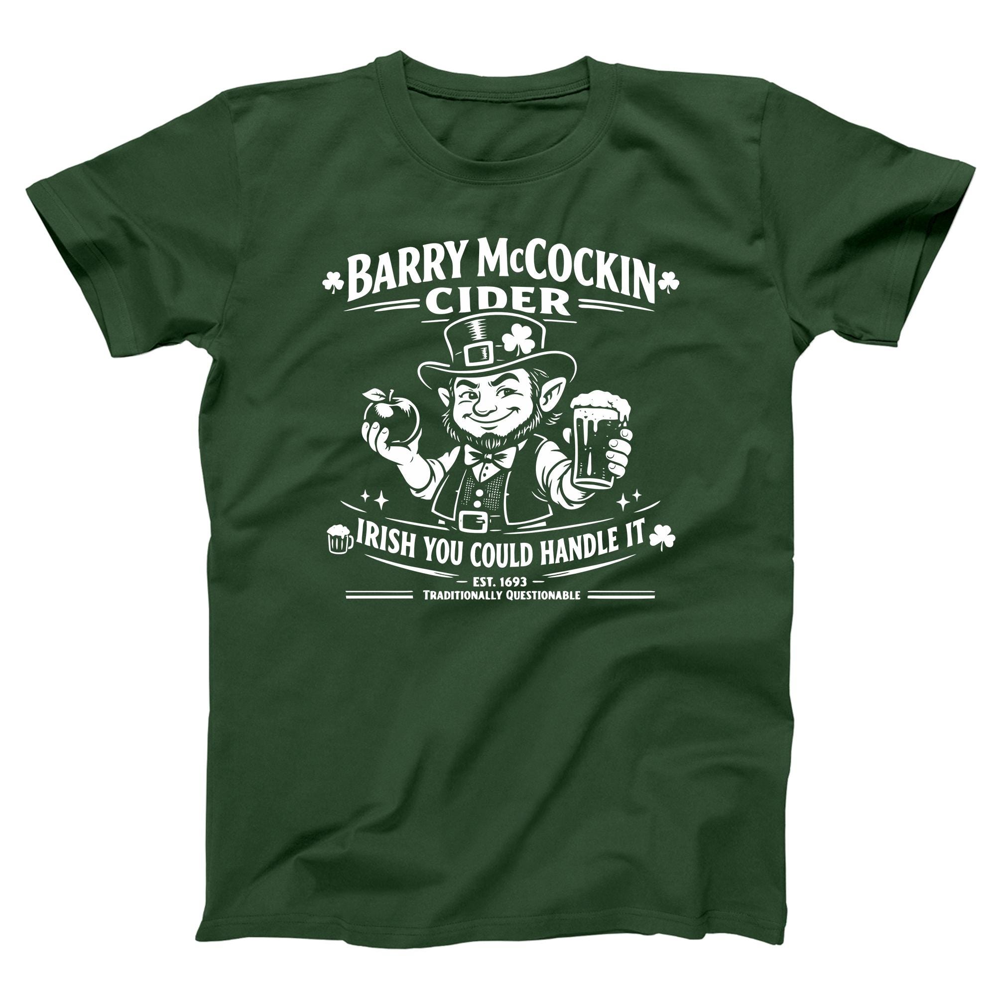 Best Rude St Patrick’s Day Funny Shirt – Barry Mccockin Cider Tee ...