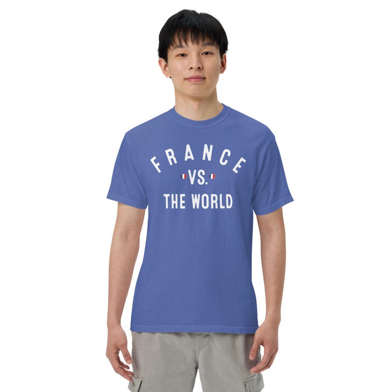 Comfort Colors - France Vs The World (tm) - Soccer Fan French Pride Sm-4x Unisex t-shirt