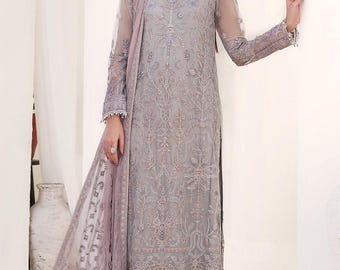 Multi Lawn Embroidered Shalwar Kameez | Pakistani Women Formal Suit | Custom Fit | Free Ship