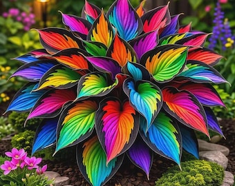 200 +Rainbow Hosta Seeds – Perennial Shade Garden Foliage Plants