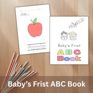 ABC Tracing & Coloring Book: Learn Letters, Trace Words (Printable PDF)