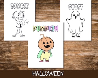 ハロウィンぬり絵：子供と大人のための13種類の不気味なデザイン（PDFダウンロード）
