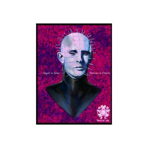 Hellraiser-kunstprint, horrordecor, speldenknopposter