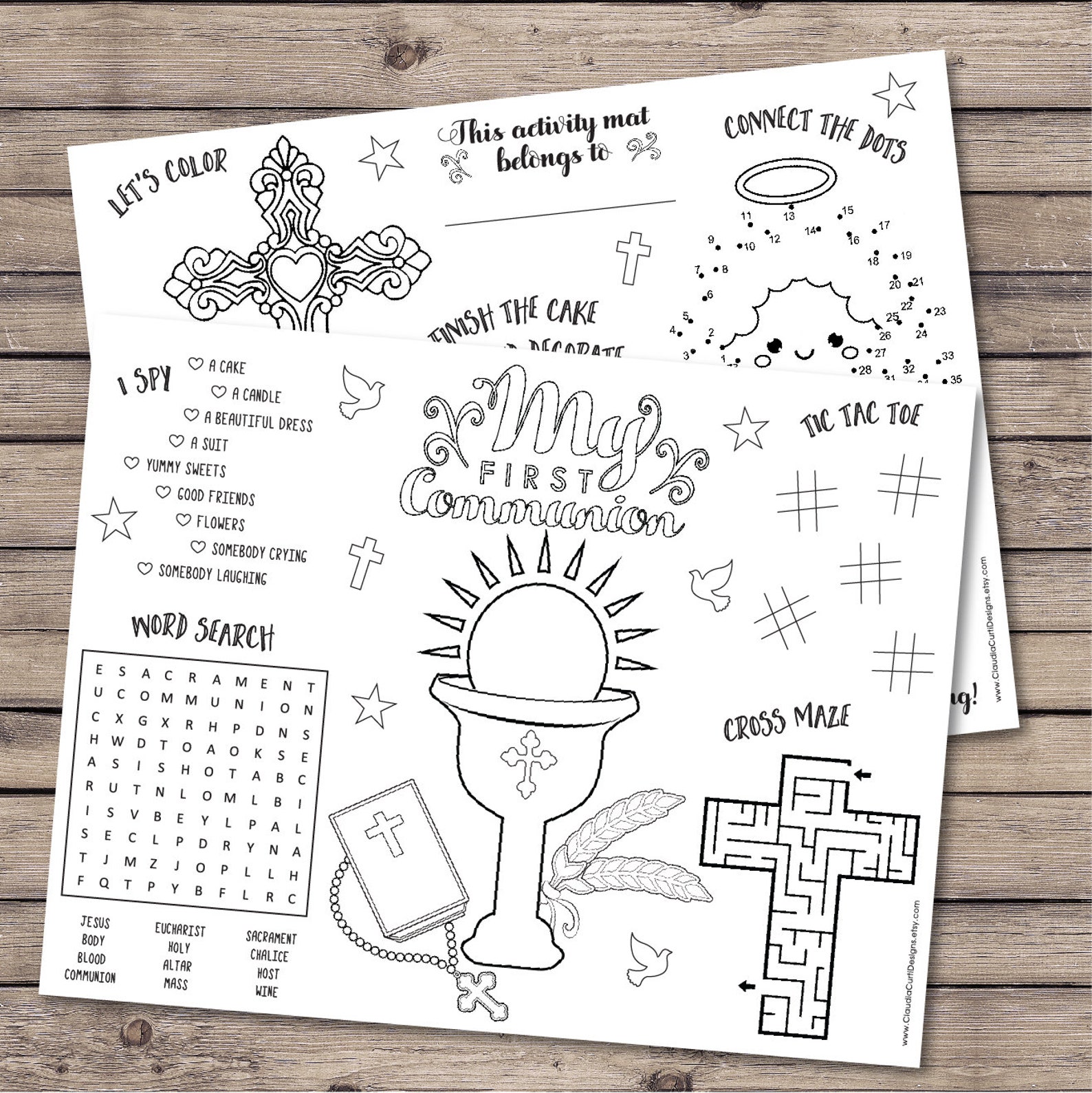 Free Printable First Communion Worksheets Printable World Holiday