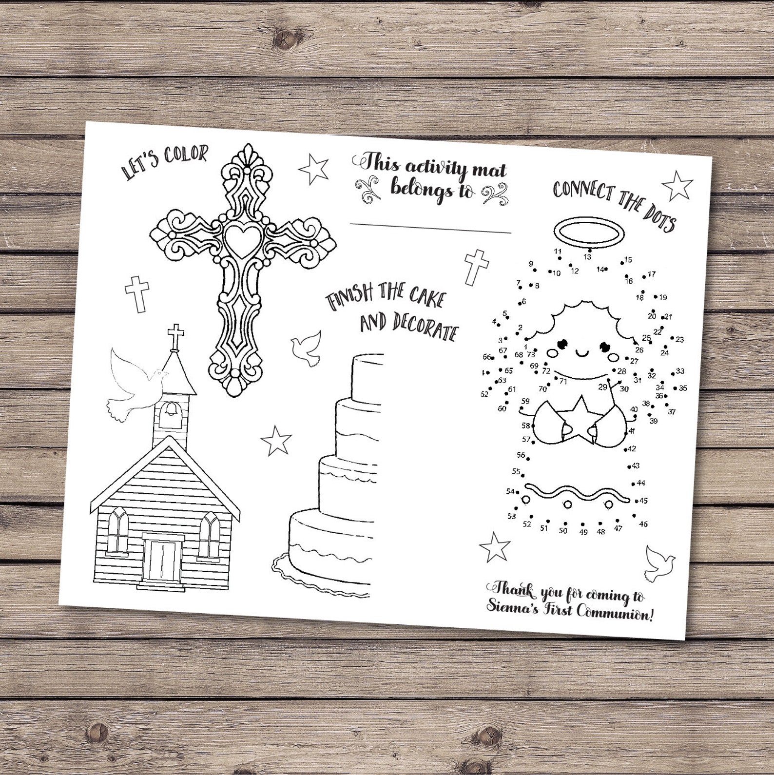 Printable Communion Activity Sheets