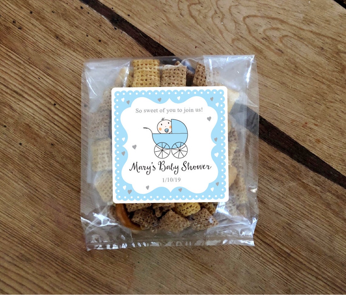 Personalized Baby shower treat bags Cookie Candy cello bags Etsy