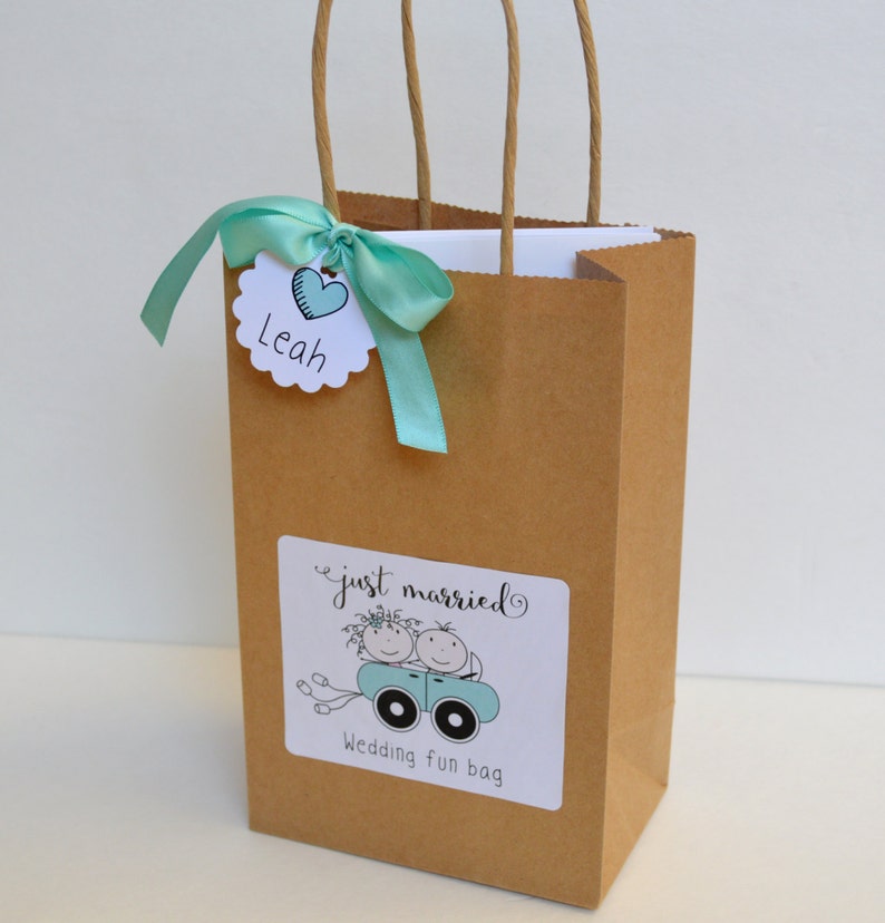 Personalized Kids wedding activity bag Children wedding