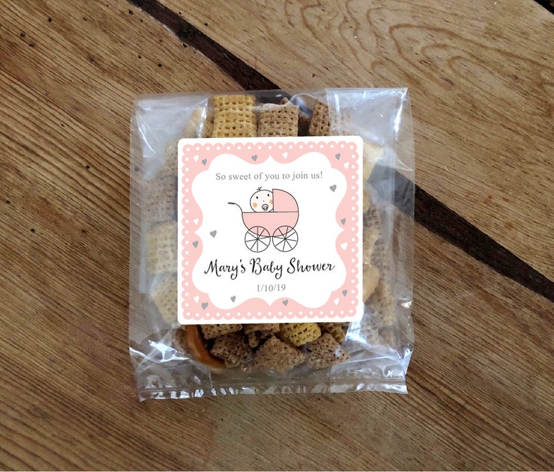 Personalized Baby shower treat bags Cookie Candy cello bags Etsy