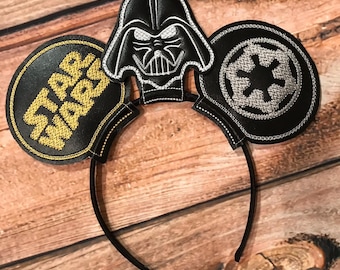 Custom Star Wars Darth Vader Mouse Ear Headband
