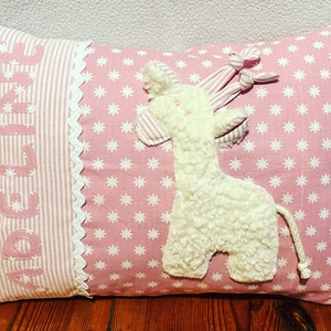 Pillow with name, name pillow, birth gifts, children&#39;s pillow, cuddly pillow, explorer pillow, giraffe