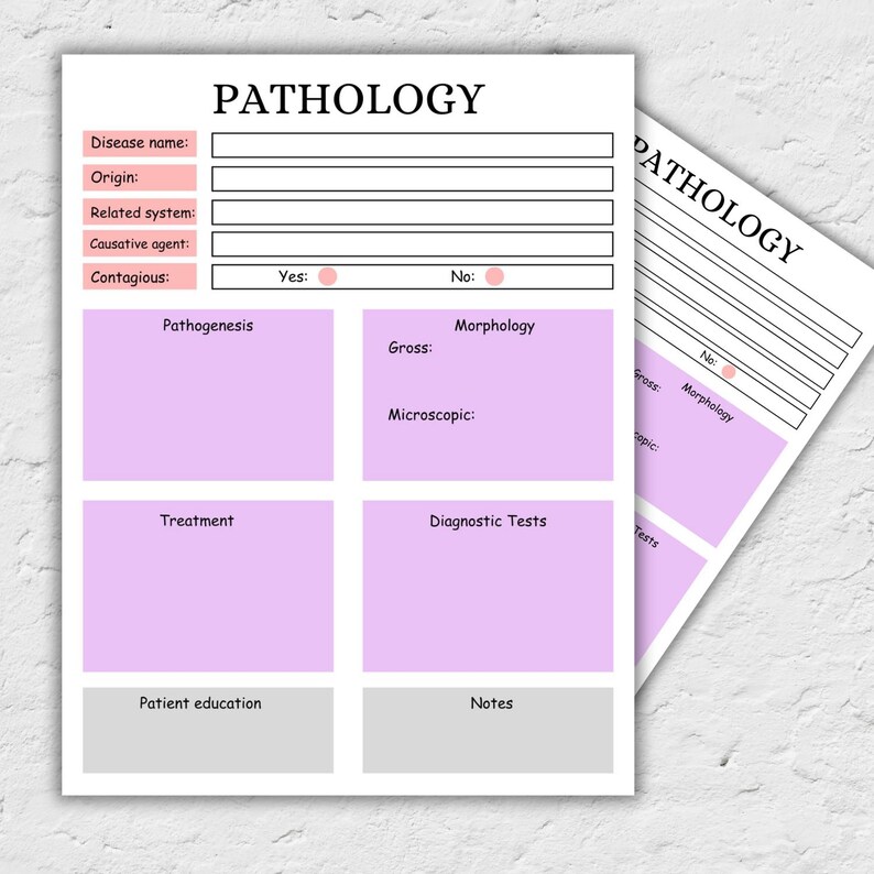 Pathology Template | Medical Template | Pathology Made Easy - Etsy