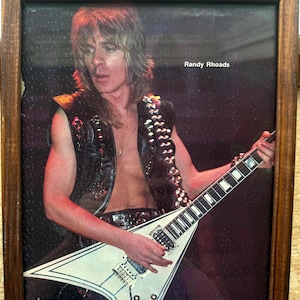Randy Rhoads Ozzy Osbourne’s Guitar Player Magazine Photo