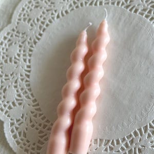 Spiral Taper Candles Elegant Twisted Dinner Candles for Table Setting & Home Decor Taper candles Handmade Candles Soy wax candles