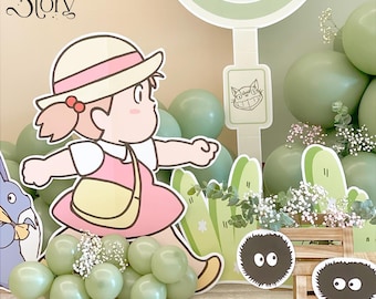 Mei Kusakabe Cutout: Totoro Birthday Party Decor (Digital Download)