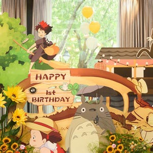 Totoro Cutout Bundle: Anime Ghibli Birthday Party Decor (Instant Download) image 7