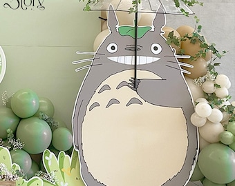 Totoro Cutout: Anime Ghibli Birthday Party Decor (Instant Download)