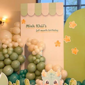 House Shape Birthday Backdrop Cutout: DIY Balloon Arch (PNG Digital Download)
