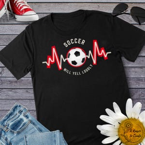 Lustiges Fußball-Mamma-Shirt für Fußballfangeschenke für Fußballspieler-T-Shirts und Fußballliebhabermütter, die laut schreien