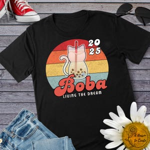 Boba Tea Lover Unisex T-Shirt, Cute Cat Design, Trendy Fashion, Ideal for Birthdays & Casual Wear