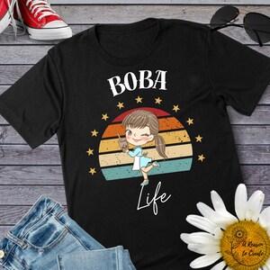 Funny Boba t Shirt kawaii gift idea for bubble tea lovers and milk tea gifts for her