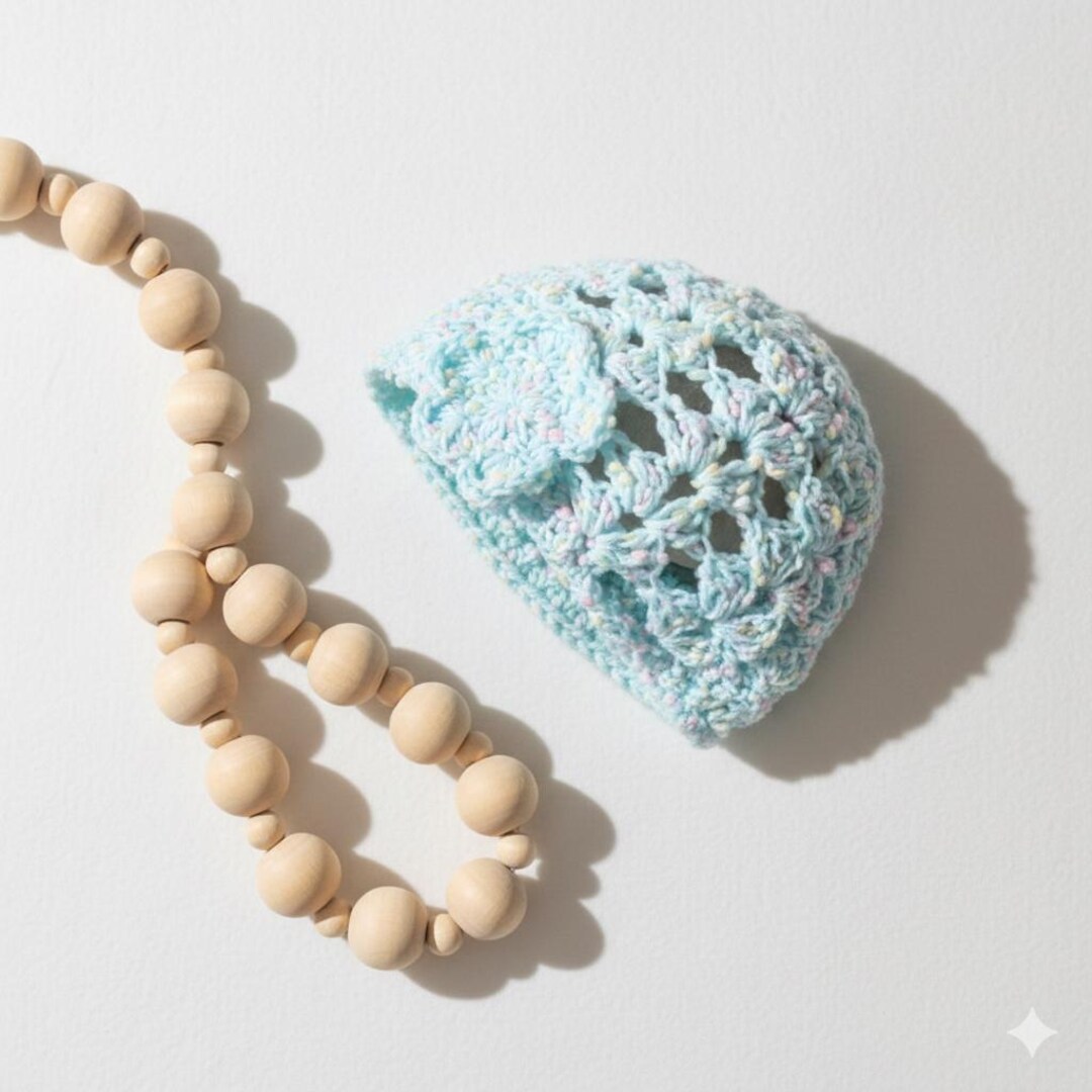 Shell Bay Hat Lacy Shells Baby Hat Crochet Pattern | Crochet Shell Stitch Baby Hat ...