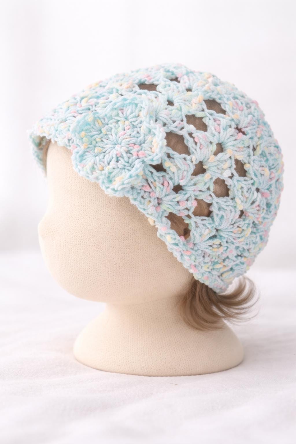 Shell Bay Hat Lacy Shells Baby Hat Crochet Pattern | Crochet Shell Stitch Baby Hat ...