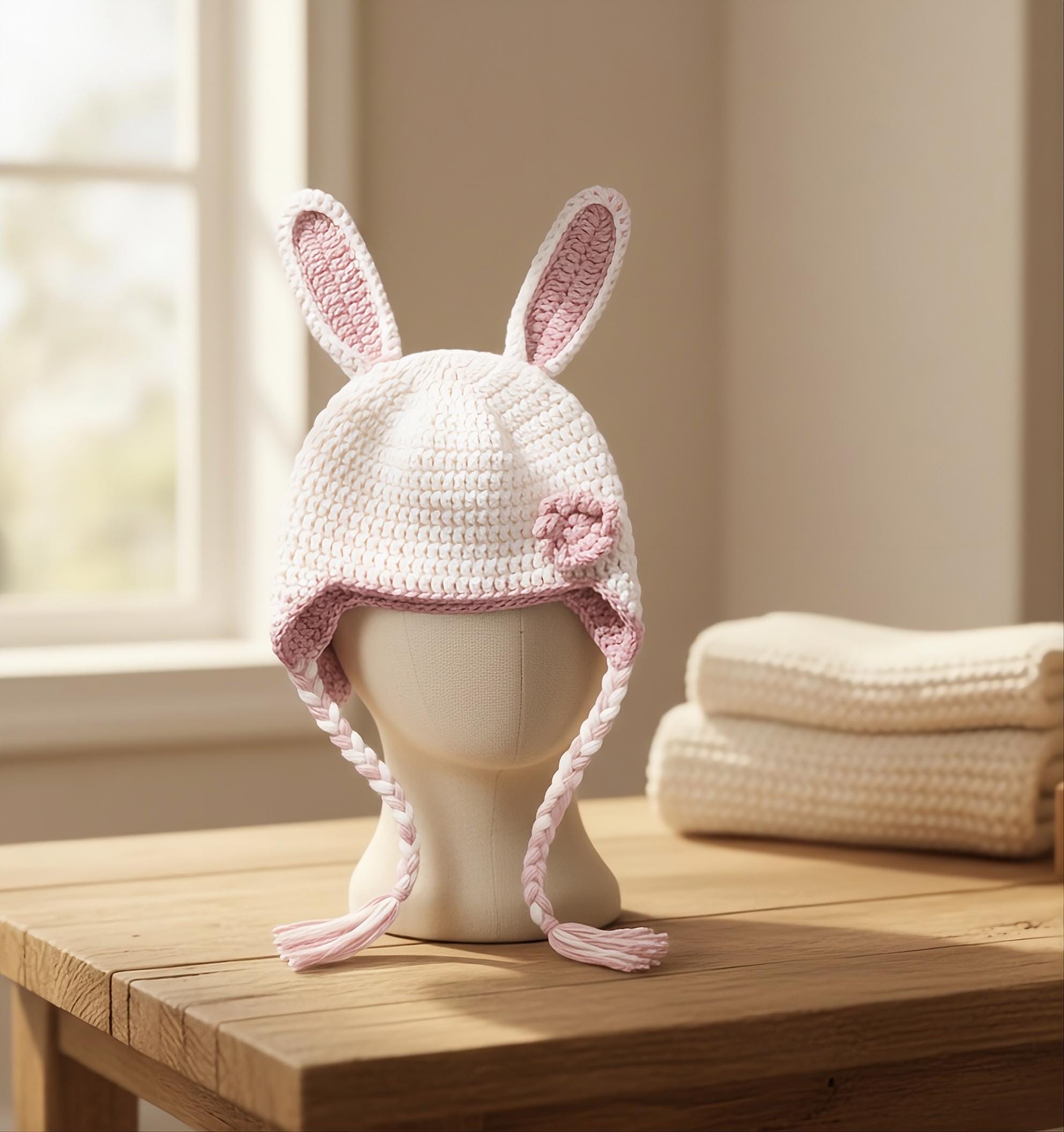 30 Crochet Patterns for Babies and Kids That Are Too Cute to Miss 8 Bunny Hat Pattern for Baby and Toddler