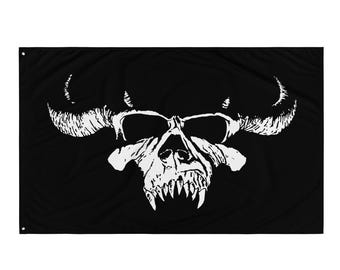 Danzig Crystal Skull Flag