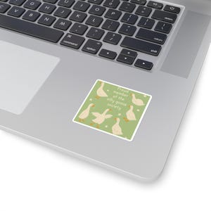 Silly Goose Sticker, Silly Goose Club, Funny Goose Vinyl Sticker for Water Bottles, Laptops, Fun Laptop Decals, Cute Planner Stickers