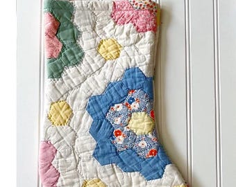Vintage Omas Garten Quilt Strümpfe