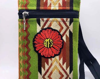 Op rode madeliefjes BMFS geïnspireerde fanart-crossbody-tas