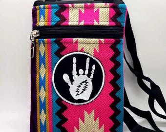 Op Jerry Deadhead Jam Band geïnspireerde crossbody-tas