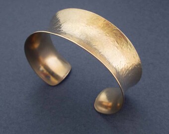 Hammered Sterling Silver Cuff Bracelet Handmade Modern Jewelry | Etsy