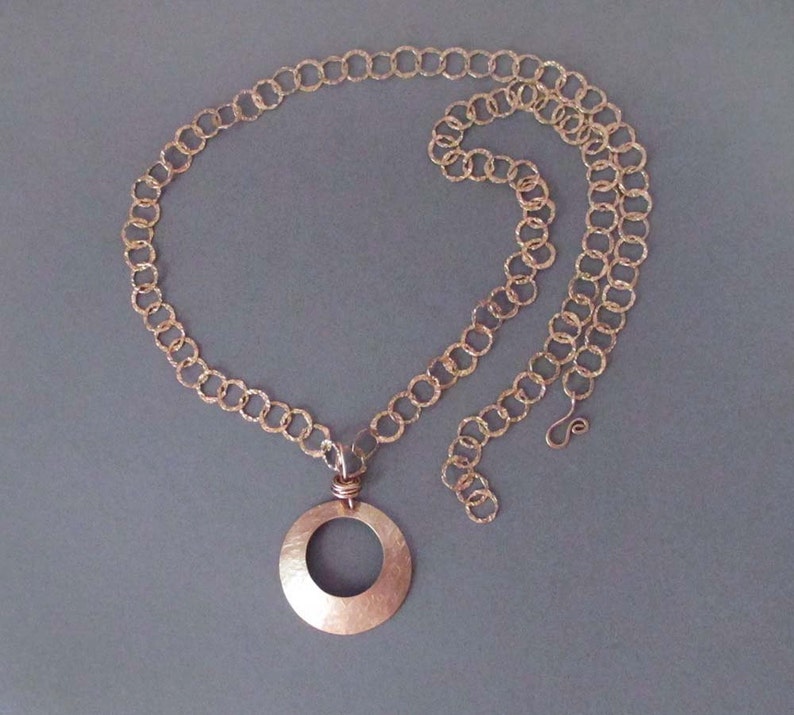 Bronze Anniversary Gift for Wife Long Bronze Necklace With Etsy