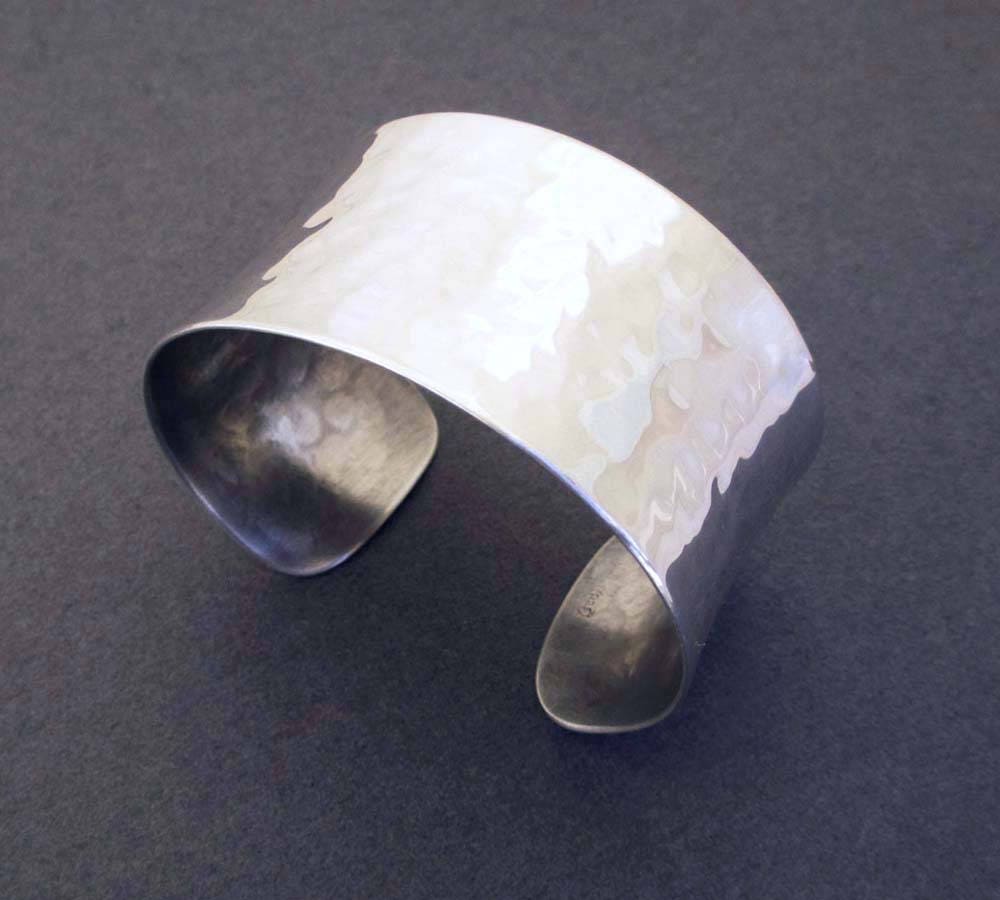 アクセサリー DOUBLE RL STERLING SILVER Hammered Cuff Hammered Sterling Silver Cuff | Cuff Links & Jewelry Men