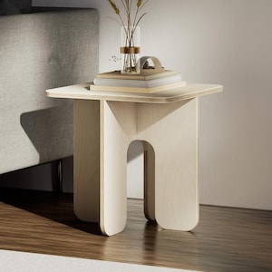 Wood Side Table, Stool, Bedside Table, Modern End Table, Plant Stand, Nightstand, Coffee Table, Wooden Planter, Handmade Furniture, Mcm, Diy