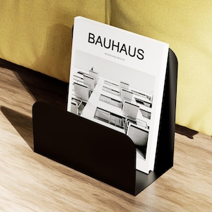 Metal Magazine Holder, Decorative Metal Desk Organizer, Book Holder, Document Holder, Living Room Decor, Desktop Organizer For Office