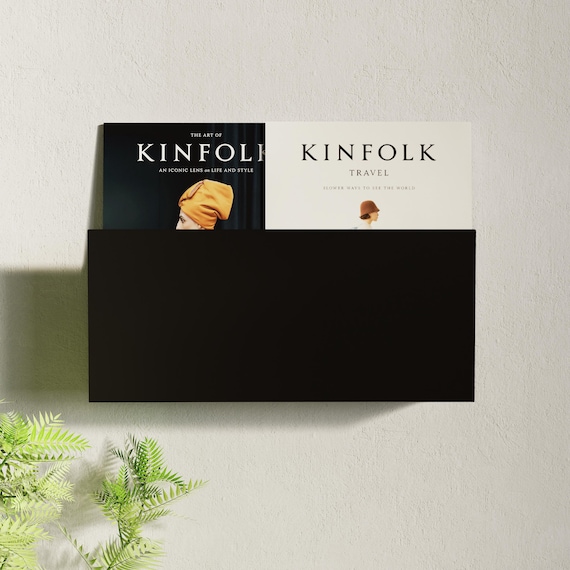 Metal Wall Magazine Holder: Sharp Edge Book Display Pocket, Wall Mounted Reading Rack for Living Room