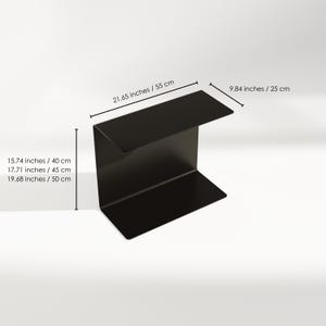 c shaped side table, sofa side table, metal end table, metal side table, c shaped end table, couch side table, living room table, compact side table, accent table, c table with storage, narrow side table, armrest side table, small side table,