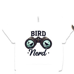 Bird Nerd T-Shirt, Binoculars Tee, Bird Watching Shirt, Bird Lover Gift, Ornithology Apparel, Nature Enthusiast Top, Gift for Birder