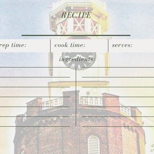 Tarjetas de recetas de la Torre del Reloj