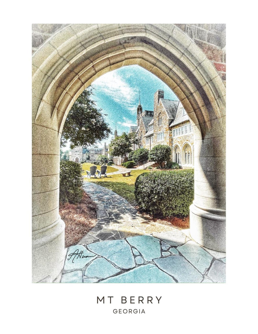 The Ford Buildings at Berry College Note Cards - Rome, GA #2 - Etsy