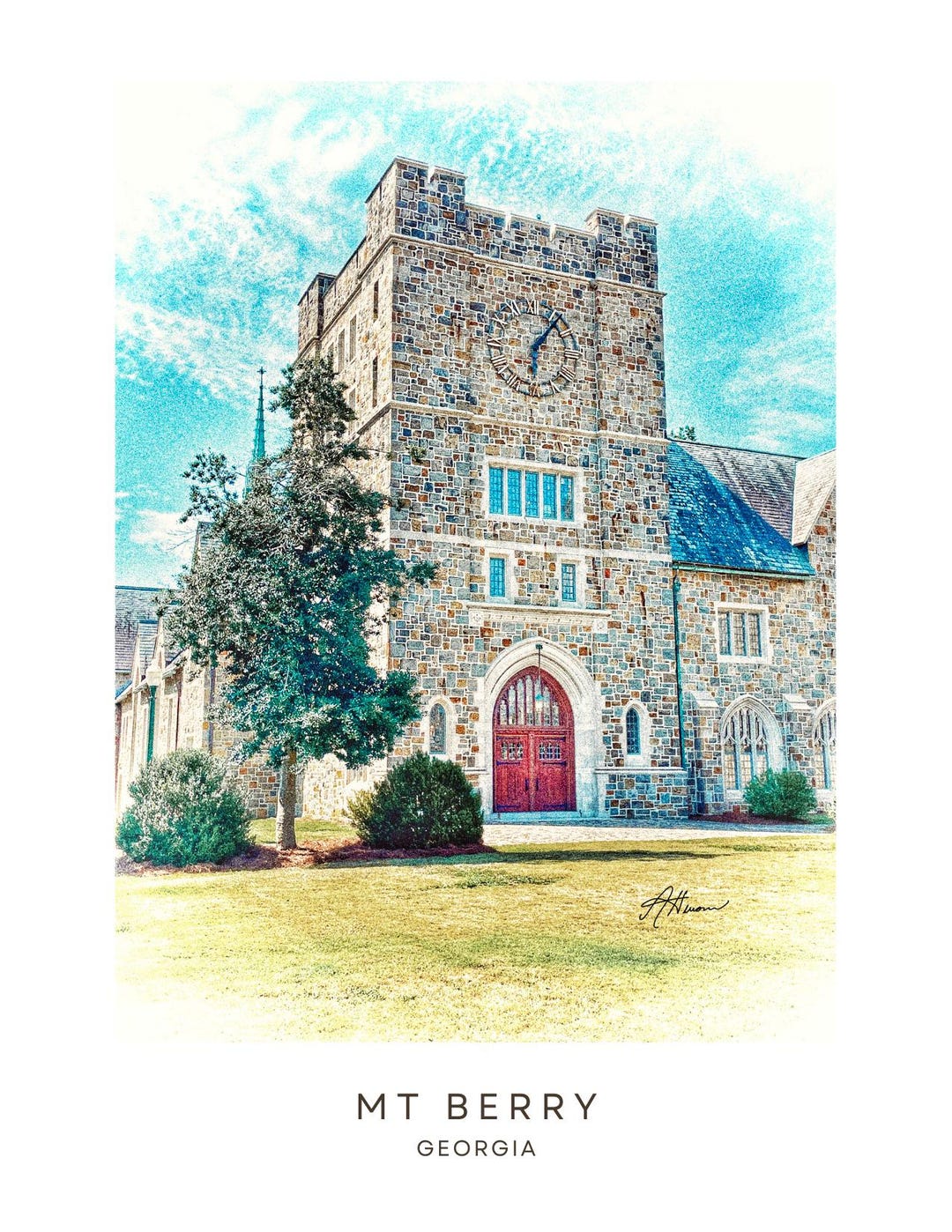 The Ford Buildings at Berry College Note Cards - Rome, GA #1 - Etsy