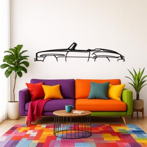 190 SL 1958 Classic Silhouette Metal Wall Art | Car Guy Gift | Car Decor | Gift For Car Lovers | Metal Car Wall Decor | Birthday Gifts