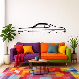 Du*ster 1972 Classic Silhouette Metal Wall Art | Car Guy Gift | Car Decor | Gift For Car Lovers | Metal Car Wall Decor | Birthday Gifts