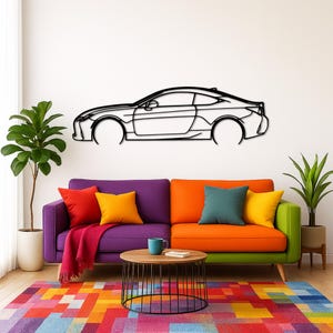 R*C 350 F-Sport Detailed Silhouette Metal Wall Art | Car Guy Gift | Car Decor | Gift Lovers | Metal Car Wall Decor | Birthday Gifts
